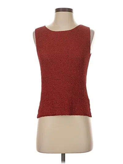 Pre-owned Sigrid Olsen Sweater Vest In Red