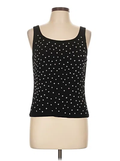 Pre-owned Sigrid Olsen Tank Top Black Strapless Neckline Tops