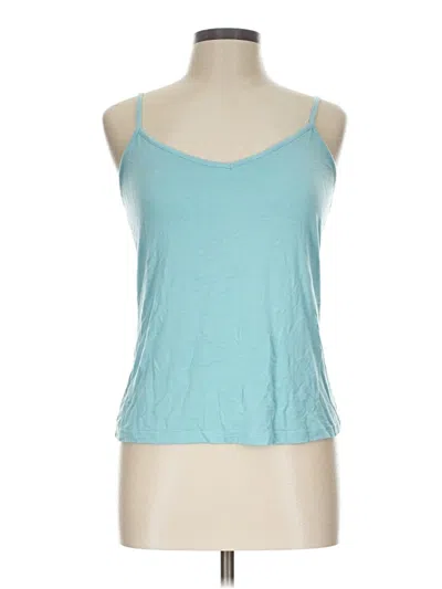 Pre-owned Sigrid Olsen Tank Top Teal Halter Neckline Tops