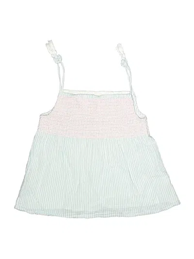 Pre-owned Sigrid Olsen Kids' Tank Top Teal Halter Neckline Tops
