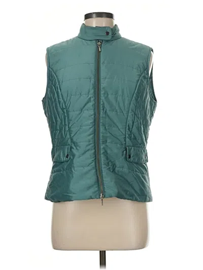 Pre-owned Sigrid Olsen Vest In Teal