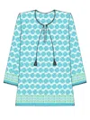 Sigrid Olsen Women's Aloha Tunic In Lagoon In Multi