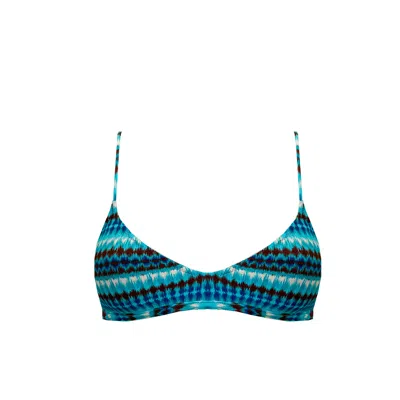 Siguelsol Women's Blue Aguas Bralette Top