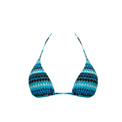 Siguelsol Women's Blue Aguas Triangle Top
