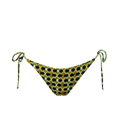 Siguelsol Women's Green / Yellow / Orange Kiwi Lace Up Bottom