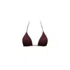 Siguelsol Women's Neutrals / Brown Coffy Triangle Top In Brown