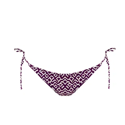 Siguelsol Women's Pink / Purple Plum Lace Up Bottom