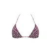 Siguelsol Women's Pink / Purple Plum Triangle Top