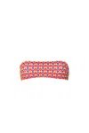 Siguelsol Women's Pink / Purple / Yellow Paloma Bandeau Top In Pink/purple/yellow