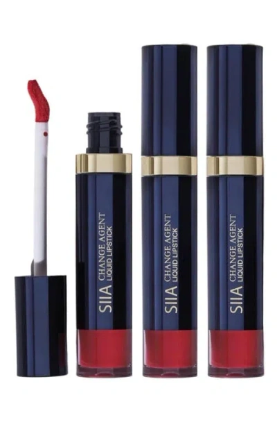 Siia Cosmetics 3-pc. Change Agent Long-lasting Matte Liquid Lipstick Trio Set In Transparent