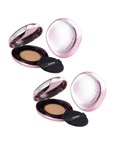 Siia Cosmetics Flawless Glow Cushion Foundation Set For 2 In Transparent