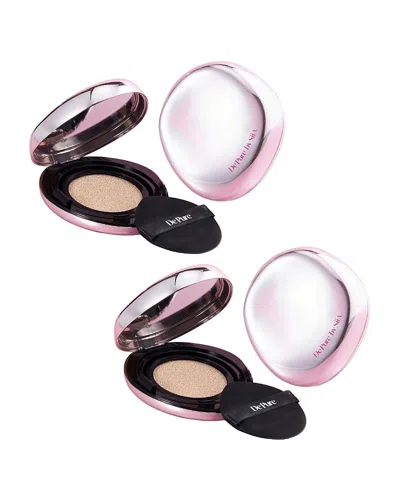 Siia Cosmetics Flawless Glow Cushion Foundation Set For 2 In Transparent