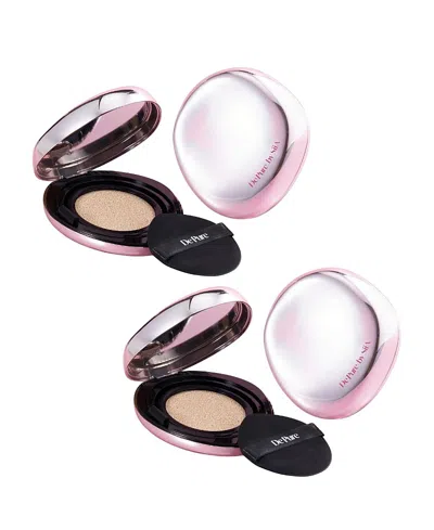 Siia Cosmetics Flawless Glow Cushion Foundation Set For 2 In Transparent