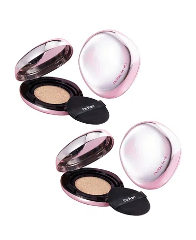 Siia Cosmetics Flawless Glow Cushion Foundation Set For 2 In Transparent
