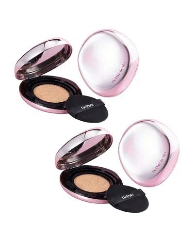 Siia Cosmetics Flawless Glow Cushion Foundation Set For 2 In Transparent