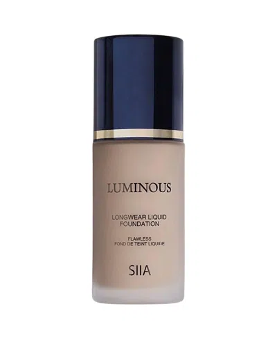 Siia Cosmetics Luminous Longwear Liquid Foundation In Transparent