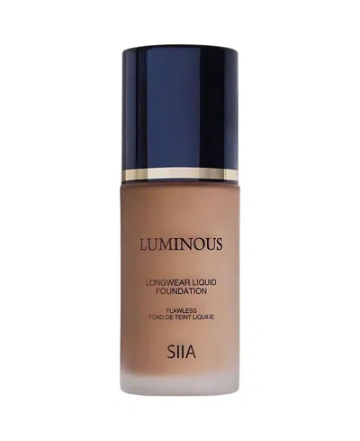 Siia Cosmetics Luminous Longwear Liquid Foundation In Transparent