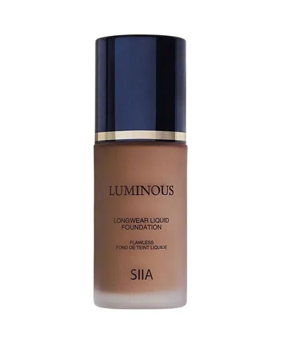 Siia Cosmetics Luminous Longwear Liquid Foundation In Transparent