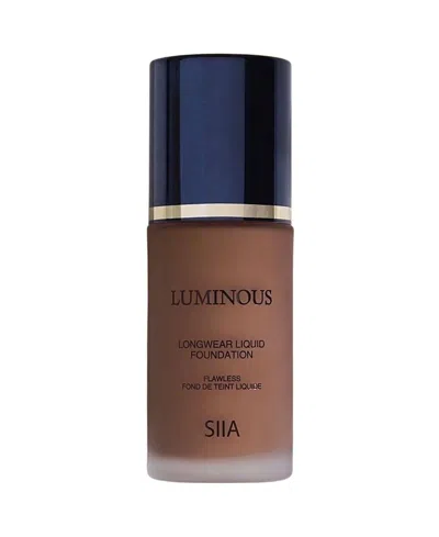 Siia Cosmetics Luminous Longwear Liquid Foundation In Transparent
