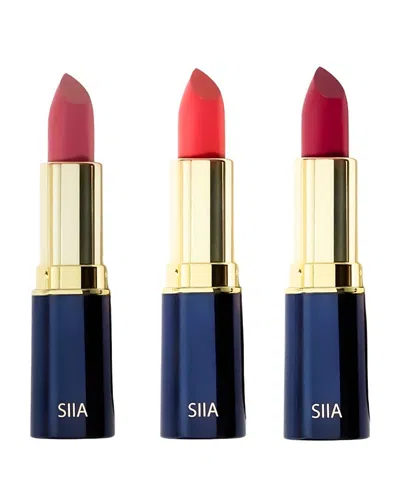 Siia Cosmetics Muse Lip Trio Set Of 3 In Multi