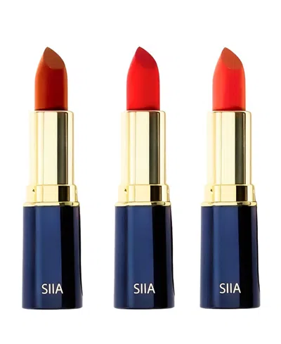 Siia Cosmetics Muse Lip Trio Set Of 3 In Transparent