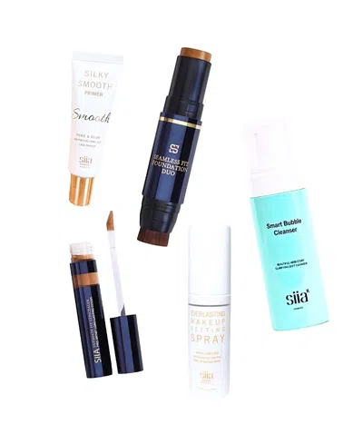 Siia Cosmetics Perfect Base Collection, Set Of 5 In Brown