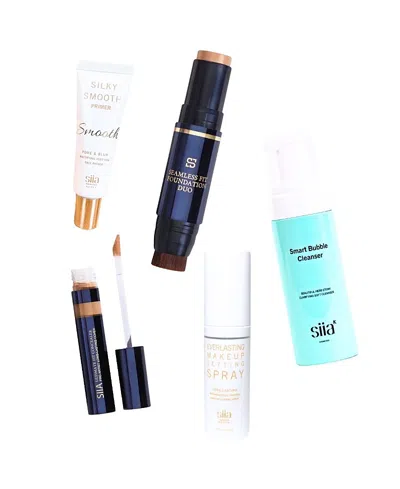 Siia Cosmetics Perfect Base Collection, Set Of 5 In Brown