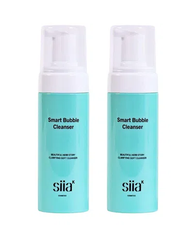 Siia Cosmetics Smart Bubble Cleanser Value Set Of 2 In Transparent