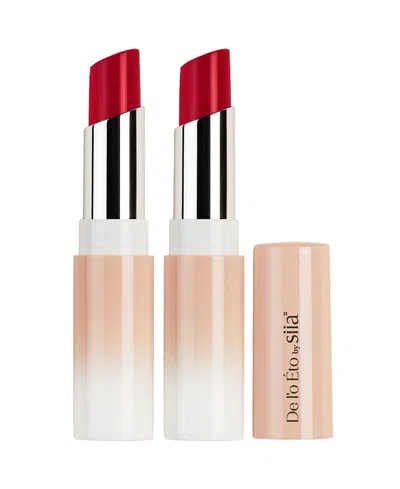 Siia Cosmetics Water Jelly Lip Tint, Set For 2 In Red