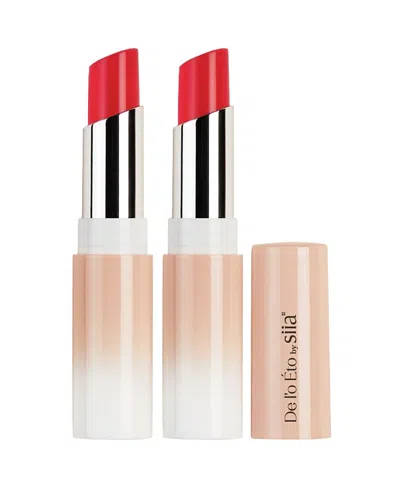 Siia Cosmetics Water Jelly Lip Tint, Set For 2 In Red