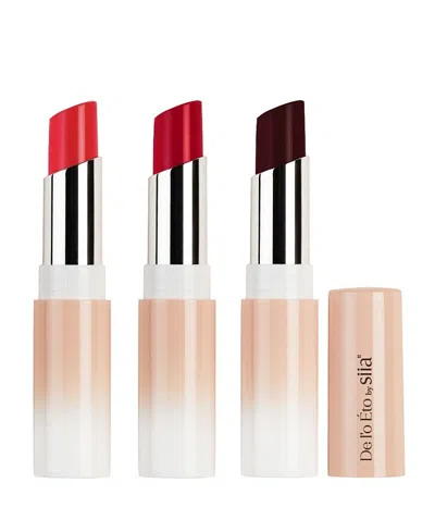 Siia Cosmetics Water Jelly Lip Tint, Set For 3 In Transparent