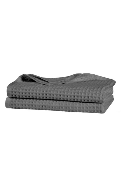Sijo Tencel® Lyocell & Cotton Throw Blanket In Storm