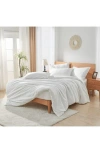 Sijo Luxesoft Organic Cotton Sateen Duvet Cover In Snow