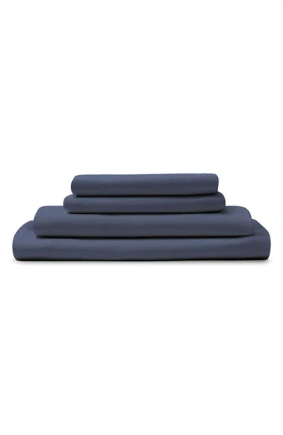 Sijo Sateen Sheet Set In Blue