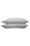 Sijo Set Of 2 400 Thread Count Organic Cotton Percale Pillowcases In Dove
