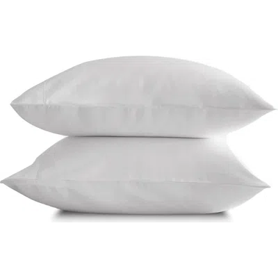 Sijo Set Of 2 Sateen Pillowcases In White