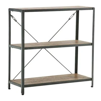 Sika Design 39.4" H X 39.4" W X 15.7" D Shelly Teak Shelves In Grey