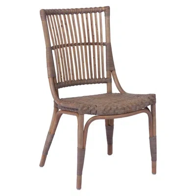 Sika Design Alanis Piano Rattan Dining Side Chair In Taupe
