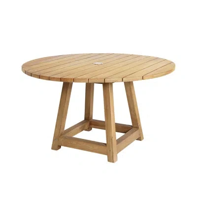 Sika Design George Outdoor Teak Dining Table - Natural In Brown