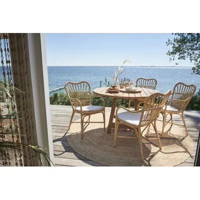 Sika Design Margret Outdoor Dining Armchair In Natural