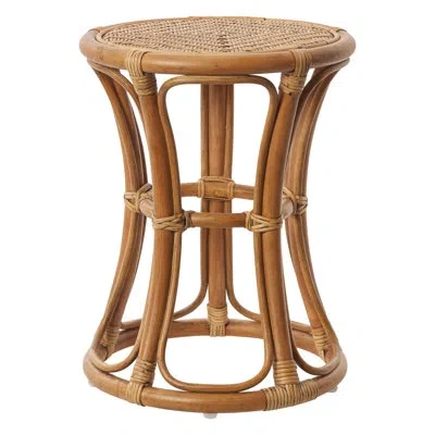 Sika Design Rattan Accent Stool In Antique