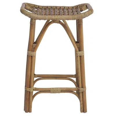 Sika Design Salsa Rattan Stool In Antique Brown
