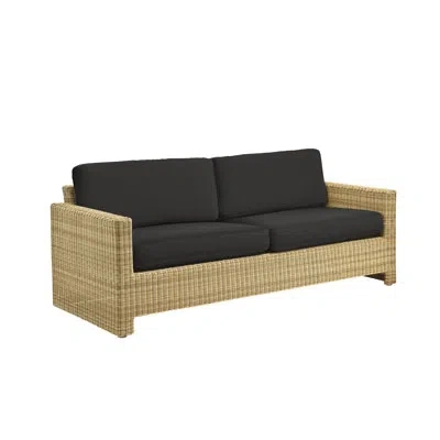Sika Design Sixty Outdoor 3-seater Sofa In Black