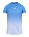 Siksilk Man T-shirt Azure Size S Polyester In Animal Print