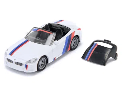 Siku Bmw Z4 M40i Cabriolet White With Black Top With Extra Wheels And Decals 1/50 Diecast Model By