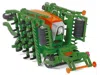 Siku Claas Xerion 5000 Tractor Green With Gray Top And Amazone Cayena 6001 Seeder 1/87 (ho) Diecast Model