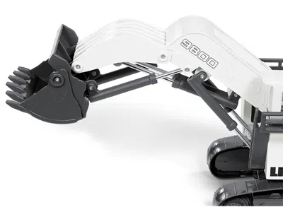 Siku Liebherr R9800 Mining Excavator White And Gray 1/87 (ho) Diecast Model By