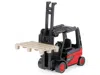 Siku Linde E35 Forklift Truck Red With Black Top With Pallet Accessory Diecast Model By