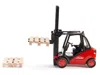 Siku Linde Forklift Truck Red With 2 Pallet Accessories 1/50 Diecast Model By