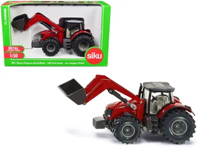 Siku Massey Ferguson 8690 Tractor With Front Loader Red 1/50 Diecast Model By